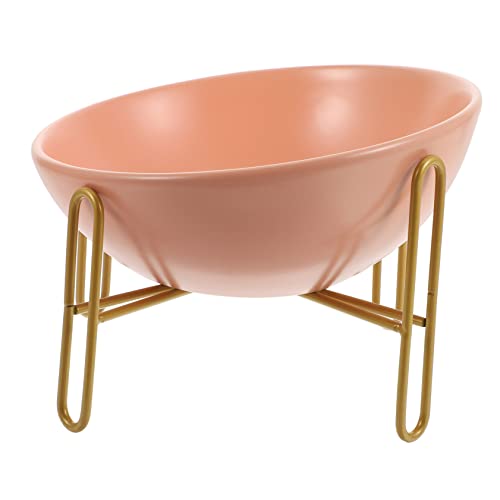 INOOMP 1 Stück Katzennapf in Raumschiff-Form Mit Kleinem Goldenen Ständer 300 Ml Futternapf Aus Keramik Für Katzen INOOMP 1 Stück Katzennapf in Raumschiff-Form Mit Kleinem Goldenen Ständer 300 Ml Futternapf Aus Keramik Für Katzen von INOOMP