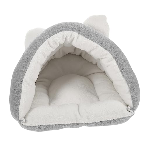 INOOMP 1Stk Plüsch Haustierbett Katzenbett Schlafbett für Welpen Tierhütten süße Haustierzeltbetten Filz Katzenhöhle Hundesofa Katzenhaus Haustierhaus Dreieck Katzenloch Hundebett INOOMP 1Stk Plüsch Haustierbett Katzenbett Schlafbett für Welpen Tierhütten süße Haustierzeltbetten Filz Katzenhöhle Hundesofa Katzenhaus Haustierhaus Dreieck Katzenloch Hundebett von INOOMP
