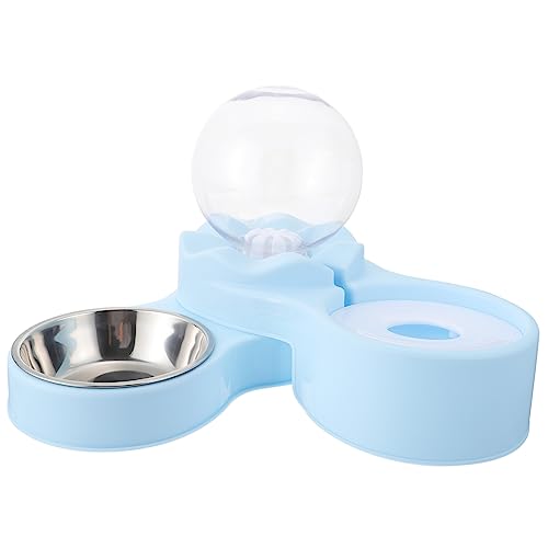 INOOMP 1 Stück Drehbarer Katzenfutterspender Trinkbrunnen Wasserspender Futternapf Aus Kunststoff Katzennäpfe Schnurrhaarfreundlich Frischwassernapf Für Katzen von INOOMP