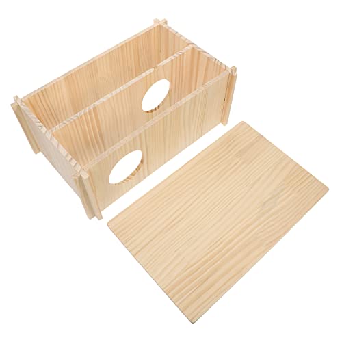 INOOMP Exquisite Handwerkskunst Holz Hamster Nest Schlaf 32x20x13 Haustier Spielzeug Versteck für Chinchilla von INOOMP