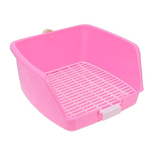 INOOMP 1stk Kaninchen Quadratische Toilette Großer Kaninchenkäfig Kaninchen Töpfchen Toilette Abfallbehälter Wc-ablage Chinchilla-töpfchen Mülleimer Betta-fischschale Rosa Plastik INOOMP 1stk Kaninchen Quadratische Toilette Großer Kaninchenkäfig Kaninchen Töpfchen Toilette Abfallbehälter Wc-ablage Chinchilla-töpfchen Mülleimer Betta-fischschale Rosa Plastik von INOOMP
