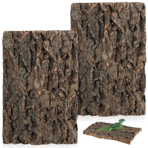 INOOMP 2 STK Aquarium Dekoration Fisch-Aquarium- Korkrinde Für Reptilien Korkrinde Von Reptilien Reptilien-korkhaut Kork Dekoration Leoparden-armreif Laufrolle Natürliche Kork Rinde von INOOMP
