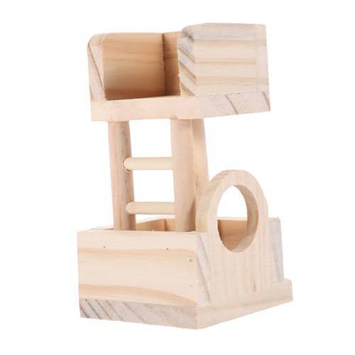 INOOMP 2stücke Lustiger Holz-Hamster-aussichtsturm Spielzeug Für Kleintiere Sicheres Holzmaterial Plattform Für Spiel Und Ruhe Geeignet Für Hamster Mäuse Und Kleine Igel Design Im von INOOMP
