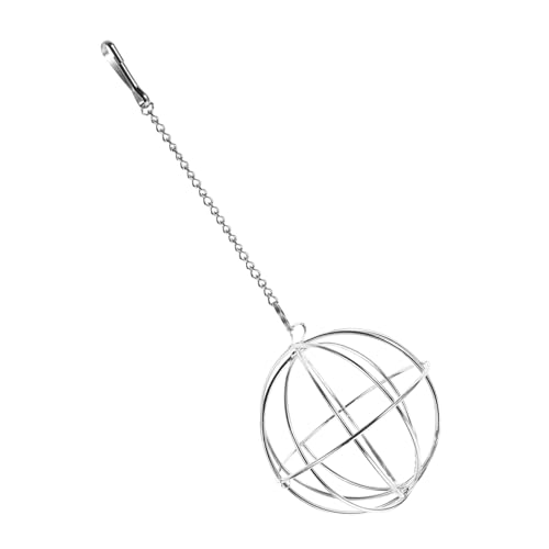 INOOMP 2 STK Hasengras Ball Futterball Für Haustiergras Vögel Spielzeug -küken Füttern Ball des Futterspenders Käfig Zum Aufhängen Hamster Ball Aus Dem Grasspender Hasenball Metall INOOMP 2 STK Hasengras Ball Futterball Für Haustiergras Vögel Spielzeug -küken Füttern Ball des Futterspenders Käfig Zum Aufhängen Hamster Ball Aus Dem Grasspender Hasenball Metall von INOOMP