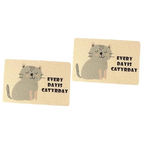 INOOMP 2 STK Haustier Katzentoilette Katzenmatte Für Die Katzentoilette Futtermatte Für Katzen Kissenauflage Für Haustiere Hund Katze Matte Outdoor-Matte Vier Jahreszeiten PVC Essensmatte INOOMP 2 STK Haustier Katzentoilette Katzenmatte Für Die Katzentoilette Futtermatte Für Katzen Kissenauflage Für Haustiere Hund Katze Matte Outdoor-Matte Vier Jahreszeiten PVC Essensmatte von INOOMP