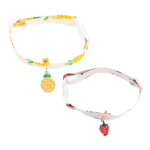 INOOMP Style Haustierhalsbänder 2 Stück Verstellbares Kätzchenhalsband Modische Haustierhalskette für Tägliche Abenteuer INOOMP Style Haustierhalsbänder 2 Stück Verstellbares Kätzchenhalsband Modische Haustierhalskette für Tägliche Abenteuer von INOOMP