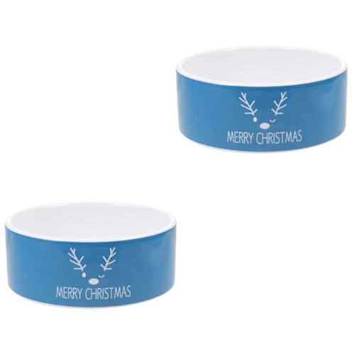 INOOMP 2 STK Keramikschale Katzennapf Weihnachtliche Haustierschale Wasserschale Für Katzen Wassernapf Für Welpen Behälter Für Futterspender Für Katzen Futter Wassernapf INOOMP 2 STK Keramikschale Katzennapf Weihnachtliche Haustierschale Wasserschale Für Katzen Wassernapf Für Welpen Behälter Für Futterspender Für Katzen Futter Wassernapf von INOOMP