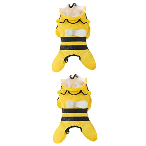 INOOMP 2stücke Hund Regenmantel Bienenform Wasserdichtes Hundezubehör Atmungsaktive Und Leichte Regenjacke Für Kleine Bis Mittelgroße Hunde Für Reisen Und Outdoor-aktivitäten INOOMP 2stücke Hund Regenmantel Bienenform Wasserdichtes Hundezubehör Atmungsaktive Und Leichte Regenjacke Für Kleine Bis Mittelgroße Hunde Für Reisen Und Outdoor-aktivitäten von INOOMP