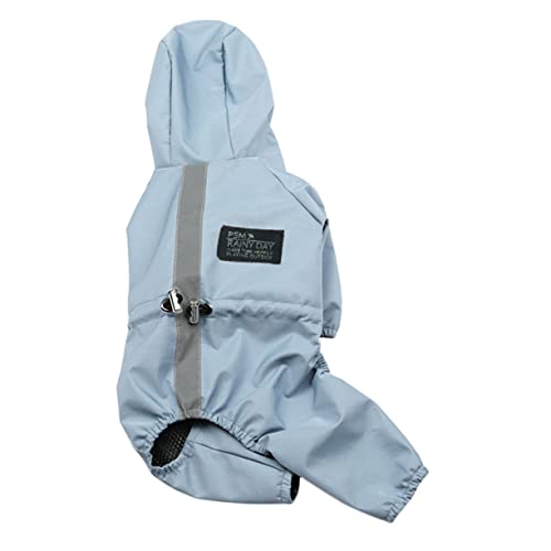 INOOMP 2 STK Regenmantel für Haustiere Hunde-regencape hunderegencape Kapuzenumhang Katzenloch-Innentür äntel Kleider Regenbekleidung für Haustiere Atmungsaktives Hundekostü einstellbar von INOOMP