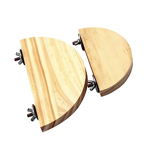 INOOMP 2stücke Halbrunde Vögel Spielzeug Holzplattform Für Kleintiere Hamster Und Papageienständer Installieren Und Entspannen INOOMP 2stücke Halbrunde Vögel Spielzeug Holzplattform Für Kleintiere Hamster Und Papageienständer Installieren Und Entspannen von INOOMP