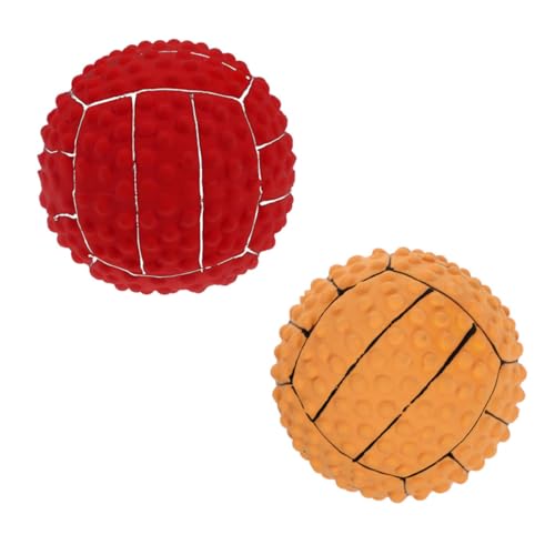 INOOMP 2stücke Interaktives Volleyball-kauspielzeug Für Hunde Quietschendes Langlebiges Gummispielzeug Spiel Und Zahnpflege INOOMP 2stücke Interaktives Volleyball-kauspielzeug Für Hunde Quietschendes Langlebiges Gummispielzeug Spiel Und Zahnpflege von INOOMP