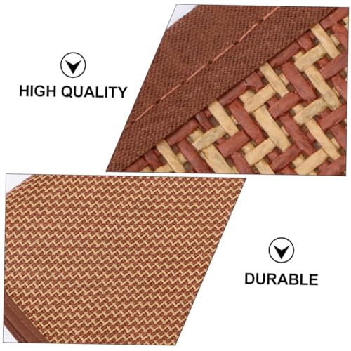 INOOMP 2 STÜCK Atmungsaktive Hundematte aus Rattan Natürliche Kühlende Sommer Schlafmatte für Haustiere Strapazierfähig und Robust für Katzen und Hunde von INOOMP