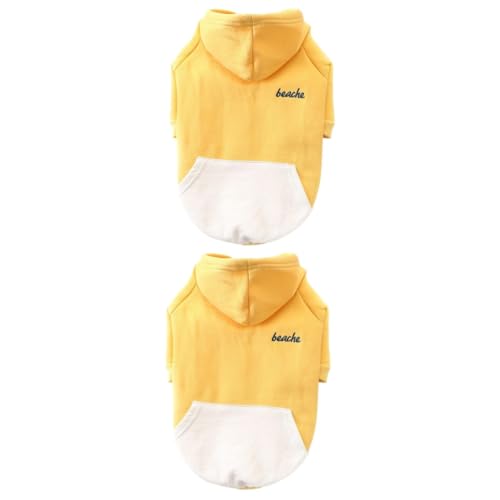 INOOMP 2 Sätze Hundepullover Jacke Kostüm Kapuzenpullover für kleine hundemantel Dog Raincoat Kleider Kleidung -Hoodie Haustierzubehör Französischer Jacke mit Hut INOOMP 2 Sätze Hundepullover Jacke Kostüm Kapuzenpullover für kleine hundemantel Dog Raincoat Kleider Kleidung -Hoodie Haustierzubehör Französischer Jacke mit Hut von INOOMP