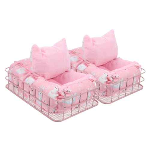 INOOMP Meerschweinchen Hängebett Bequeme Hamster Schlaf Hängematte Chinchilla Zubehör Bett Korb von INOOMP