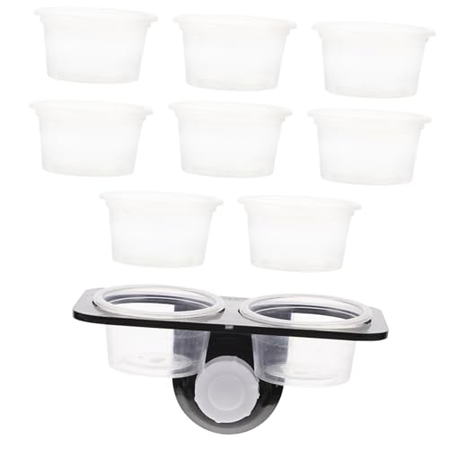 INOOMP 2sätze Kunststoff Reptilien Futter Und Wassernapf Mit Saugnapf Praktisches Fütterungs Und Trinkszenario Für Eidechsen Geckos Und Andere Haustiere Inklusive Schalen Für Optimale INOOMP 2sätze Kunststoff Reptilien Futter Und Wassernapf Mit Saugnapf Praktisches Fütterungs Und Trinkszenario Für Eidechsen Geckos Und Andere Haustiere Inklusive Schalen Für Optimale von INOOMP