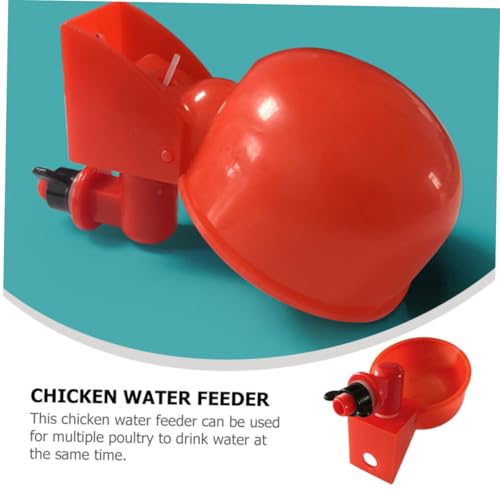 INOOMP 2 Stück Automatischer Hühnertrinker Robustem Langlebige Wassertränke für Geflügel Geeignet für Hühner Wachteln Tauben und Andere Vögel Praktisches Fütterungszubehör von INOOMP