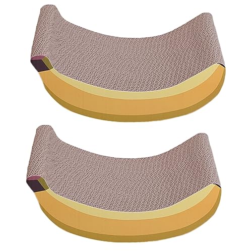 INOOMP 2 Stück Bananen Kratzbaum Aus Wellpappe Haustier+Teppich Bananenspielzeug Katzenkratzer Lounge Teppiche Katzenkratzbäume Katzenkratzteppich Katzenkratzteppiche Kleinkinder INOOMP 2 Stück Bananen Kratzbaum Aus Wellpappe Haustier+Teppich Bananenspielzeug Katzenkratzer Lounge Teppiche Katzenkratzbäume Katzenkratzteppich Katzenkratzteppiche Kleinkinder von INOOMP