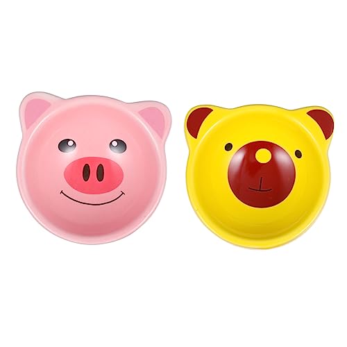 INOOMP Hamster-Keramik-napf-Set 2-teilig Cartoon-tiermaterial Pflegeleicht INOOMP Hamster-Keramik-napf-Set 2-teilig Cartoon-tiermaterial Pflegeleicht von INOOMP