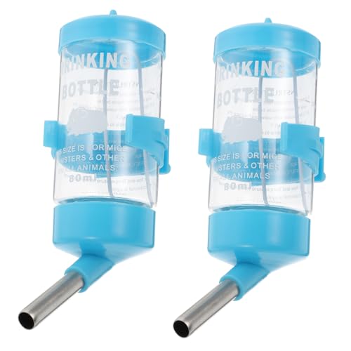 INOOMP Auslaufsicherer Wasserspender 2-teiliges Hamster-trinkflaschen-Set Automatische Trinkausrüstung Für Haustiere Leicht Zu Reinigen von INOOMP