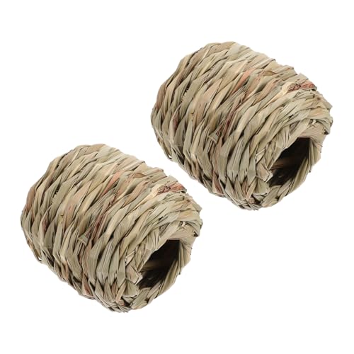INOOMP Meerschweinchen-Nest-Spielzeug Strohtunnel Versteck Burg Lustiges Spielzeug Mehrere Öffnungen für Verbessertes Spielen INOOMP Meerschweinchen-Nest-Spielzeug Strohtunnel Versteck Burg Lustiges Spielzeug Mehrere Öffnungen für Verbessertes Spielen von INOOMP