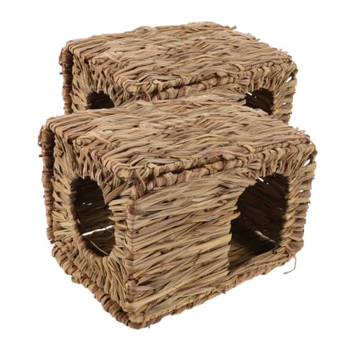 INOOMP 2 Stück Hasennest aus Stroh Frettchen Bett Hasenhaus Hasenhäuser und Verstecke Meerschweinchenhäuser und Verstecke Hasenbett meerschweinchen Bett Hasenversteck Gras INOOMP 2 Stück Hasennest aus Stroh Frettchen Bett Hasenhaus Hasenhäuser und Verstecke Meerschweinchenhäuser und Verstecke Hasenbett meerschweinchen Bett Hasenversteck Gras von INOOMP