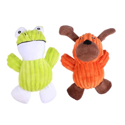 INOOMP 2stücke Teiliges Kauspielzeug Für Hunde Plüsch Quietschtiere Frosch Hund Interaktives Sicheres Spielzeug Für Welpen Und Haustiere Für Spielspaß Und Zahnpflege INOOMP 2stücke Teiliges Kauspielzeug Für Hunde Plüsch Quietschtiere Frosch Hund Interaktives Sicheres Spielzeug Für Welpen Und Haustiere Für Spielspaß Und Zahnpflege von INOOMP