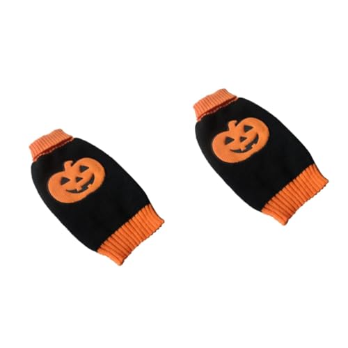 INOOMP 2 Stück Haustier Pullover Kleidung Kürbismuster Gestrickt Rollkragenpullover Hundepullover Welpenpullover Winziger Kleiner Hund INOOMP 2 Stück Haustier Pullover Kleidung Kürbismuster Gestrickt Rollkragenpullover Hundepullover Welpenpullover Winziger Kleiner Hund von INOOMP