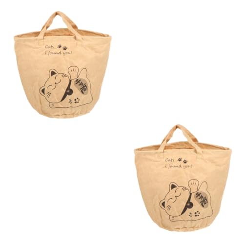 INOOMP 2 Stück Haustier Tragetasche Katzen Transporttasche Katzen Tragetasche Haustier Tragetasche Katzen Essentials Katzen Tasche Tragetasche Katzen Papiertüte Haustier Reise von INOOMP