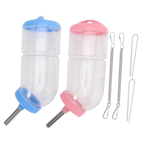 INOOMP 2stücke Trinkflasche Für Haustiere Auslaufsichere Wasserspenderflasche Für Kleintiere Geeignet Für Meerschweinchen Kaninchen Hamster Umweltfreundliches Material Bunten Farben von INOOMP
