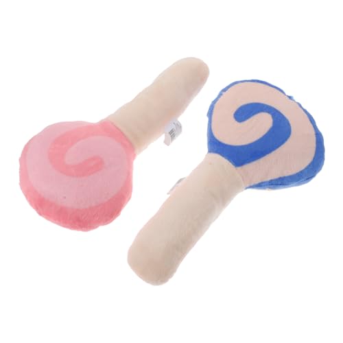 INOOMP 2stücke Lollipop-förmige Quitschende Kauspielzeuge Für Hunde Interaktive Zahnpflege-spielzeuge Für Haustiere Zum Kauen Und Spielen von INOOMP