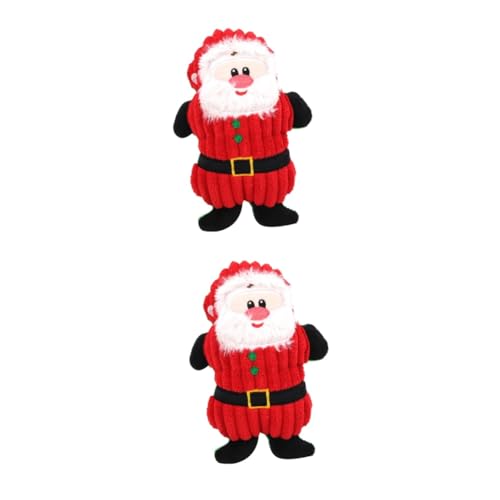 INOOMP Nikolaus Kuscheltier Für Hunde Plüschtier Quietsch Gross 2 Stück Hundespielzeug Heimtierbedarf Haustier Sound Spielzeug Katzen Sound Spielzeug Hunde Sound Spielzeug von INOOMP