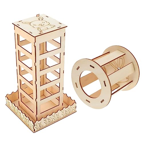 INOOMP 2stücke Teiliges Holz-heu-futterspender Kaninchen Meerschweinchen Und Chinchillas Robustes Futterbehälter-Design Für Käfige Abfall Und Fördert Langsames Fressen INOOMP 2stücke Teiliges Holz-heu-futterspender Kaninchen Meerschweinchen Und Chinchillas Robustes Futterbehälter-Design Für Käfige Abfall Und Fördert Langsames Fressen von INOOMP