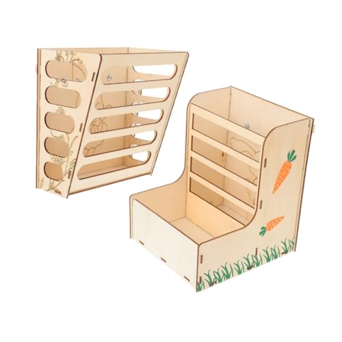 INOOMP Heu 2 Grasständer Zartes Gestell Zarter Halter Praktischer Futterspender Futterspender Kleiner Halter Hasen Zubehör Futterspender Zarter von INOOMP