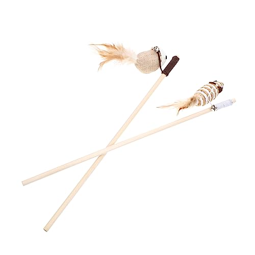 INOOMP 2stücke Mausförmiger Interaktiver Katzenangel Mit Teaser-Stick Für Katzen-Spielzeug Fördert Bewegung Und Spaß Schützt Möbel Und Stress INOOMP 2stücke Mausförmiger Interaktiver Katzenangel Mit Teaser-Stick Für Katzen-Spielzeug Fördert Bewegung Und Spaß Schützt Möbel Und Stress von INOOMP