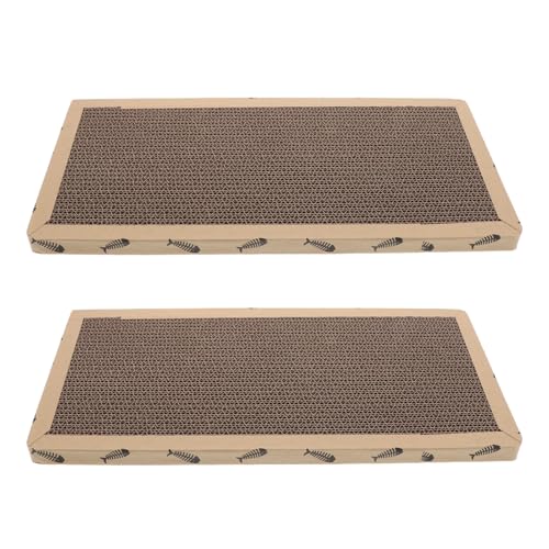 INOOMP 2 Stück Katzenkratzmatte: 42,9 x 21,9 cm Sisal-Katzenkratzpad mit Wellpappe-Rand – Couch-Eckenschutz, Kratzteppich für den Innenbereich INOOMP 2 Stück Katzenkratzmatte: 42,9 x 21,9 cm Sisal-Katzenkratzpad mit Wellpappe-Rand – Couch-Eckenschutz, Kratzteppich für den Innenbereich von INOOMP