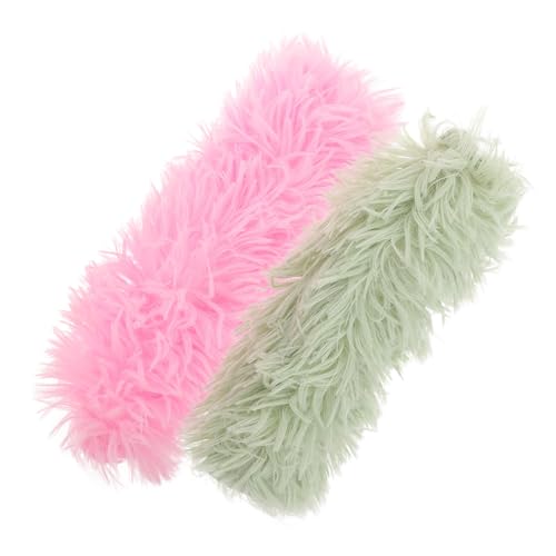 INOOMP 2 Stück Katzenminze Kuschelkissen Plüschspielzeug mit Knistereffekt Katzenkissen Interaktives Katzenspielzeug für Indoor Katzen zur Beschäftigung und Krallenpflege von INOOMP