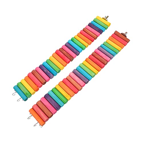 INOOMP 2stücke Teiliges Hamster-spielzeugset Aus Holz Multifunktionale Brücken Und Leitern Für Kleintiere Für Hamster Chinchillas Und Rennmäuse Fördert Bewegung Und Spielspaß von INOOMP
