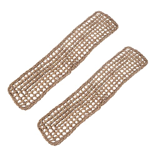 INOOMP Erhöhen Sie Den Platz Ihres Haustiers 2 Stück Bartagamen-Spielzeug Kletterhängematten Für Reptilien Nestbetten Für Eidechsen Haustierkissen Aus Seegras 75 X 18 cm von INOOMP