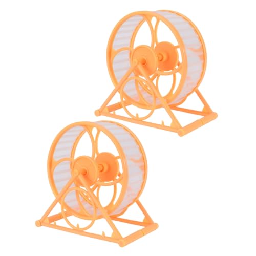 INOOMP 2stücke Hamsterrad Für Kleine Haustiere Laufrad Für Hamster Meerschweinchen Und Chinchillas Für Und Spiel Sorgt Für Ruhige Nächte von INOOMP