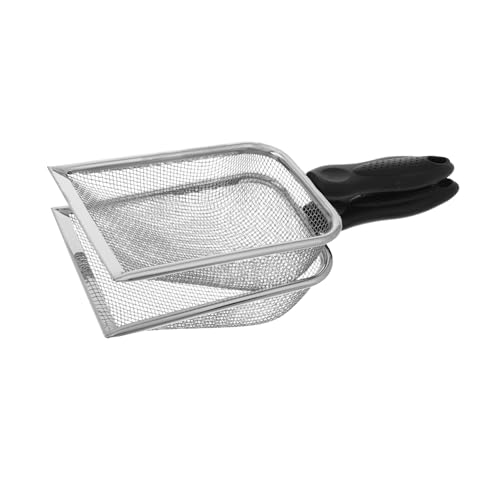 INOOMP 2 Stück Schaufel für Katzenstreu Haustier Reinigung Welpenstreu Schaufel Strand-Mesh-Schaufel Abfallschaufel aus Stahl Schaufel aus Edelstahl Kotschaufel Streuschaufel Metall Black INOOMP 2 Stück Schaufel für Katzenstreu Haustier Reinigung Welpenstreu Schaufel Strand-Mesh-Schaufel Abfallschaufel aus Stahl Schaufel aus Edelstahl Kotschaufel Streuschaufel Metall Black von INOOMP