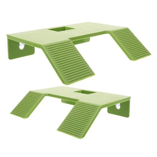 INOOMP 2 Stück Schildkrötenbecken Schildkrötenpanzer-landschaftsdekoration Turtle Panzerzubehör Backenplattform Hängende Reptilienplattform Reptilientankständer Green Abs INOOMP 2 Stück Schildkrötenbecken Schildkrötenpanzer-landschaftsdekoration Turtle Panzerzubehör Backenplattform Hängende Reptilienplattform Reptilientankständer Green Abs von INOOMP