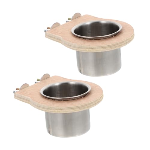 INOOMP 2 Stück Teiliges Edelstahl Futtertrog für Papageien Vogelkäfig Hängetasse Futter Wassernapf Robust Vielseitig für Wellensittiche Nymphensittiche Kaninchen Hamster Geeignet INOOMP 2 Stück Teiliges Edelstahl Futtertrog für Papageien Vogelkäfig Hängetasse Futter Wassernapf Robust Vielseitig für Wellensittiche Nymphensittiche Kaninchen Hamster Geeignet von INOOMP
