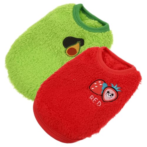 INOOMP 2 Stück Teiliges Kaninchen Warmweste für Kleintiere Angenehmes Atmungsaktives Material Strapazierfähige Hasenbekleidung Modisch und Bequem für Tägliche Nutzung und Festlichkeiten von INOOMP