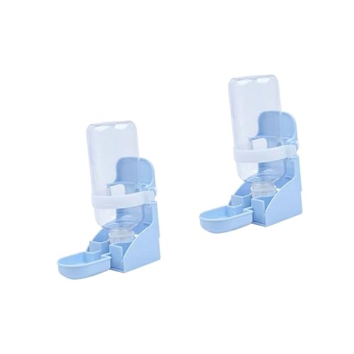 INOOMP 2stücke Pet Automatic Water Feeder Automatischer Trinkspender Für Haustiere Hängend Für Katzen Hunde Und Vögel - Blauer Wasserspender Für Käfige Installieren Praktisches von INOOMP