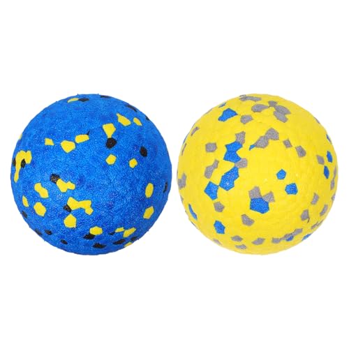INOOMP 2 Stück Übungs-Hundeball-Kauspielzeug Interaktives Welpenzahnen für Aggressive Kauer Ball-Hundespielzeug zum Spielen und Trainieren von INOOMP