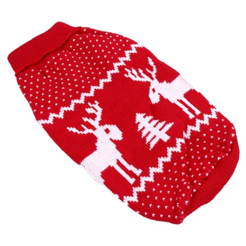 INOOMP 2 STK Weihnachtspullover Welpen-Outfits Weihnachtskleidung für Hunde Weihnachts hundekostüm Weihnachten hundekostüm Kleider weihnachtsdeko Pulloverkleid für Haustiere Hundekleidung von INOOMP
