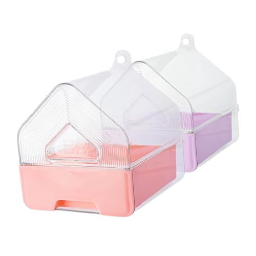 INOOMP 2stücke Vogelbadewanne Transparente Hängedusche Mit Schublade Für Wellensittiche Und Nymphensittiche Multifunktionales Bad Für Vögel Im Käfig Für Tierpflege INOOMP 2stücke Vogelbadewanne Transparente Hängedusche Mit Schublade Für Wellensittiche Und Nymphensittiche Multifunktionales Bad Für Vögel Im Käfig Für Tierpflege von INOOMP