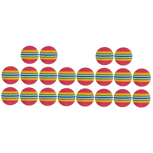 INOOMP 20 STK Eva Regenbogenball Kratzspielzeug für Katzen Kätzchen-Ball-Spielzeug Kauspielzeug interaktives Spielzeug Kitten Spielzeug Spielzeuge Haustier Regenbogenkugel Spielzeugkatze INOOMP 20 STK Eva Regenbogenball Kratzspielzeug für Katzen Kätzchen-Ball-Spielzeug Kauspielzeug interaktives Spielzeug Kitten Spielzeug Spielzeuge Haustier Regenbogenkugel Spielzeugkatze von INOOMP
