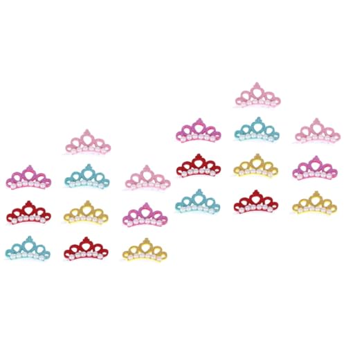 INOOMP Kinder-Tiara 20 STK Kopfbedeckung für Hunde Partys Haarspangen für Kinder Perlenhaarspangen Hundenadel Haarklammer Tiara Haarnadeln Haarspangen für Hunde Frosch-Clip von INOOMP