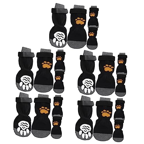 INOOMP 20 STK Haustier Hund Socken Tragbare Socken Für Haustiere Atmungsaktive Baumwollsocken Socken Für Hunde Warme Hundesocken Pfotenschützer Für Haustiere Hund Warm Baumwolle von INOOMP
